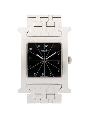 Hermes Watch Black Stainless Steel